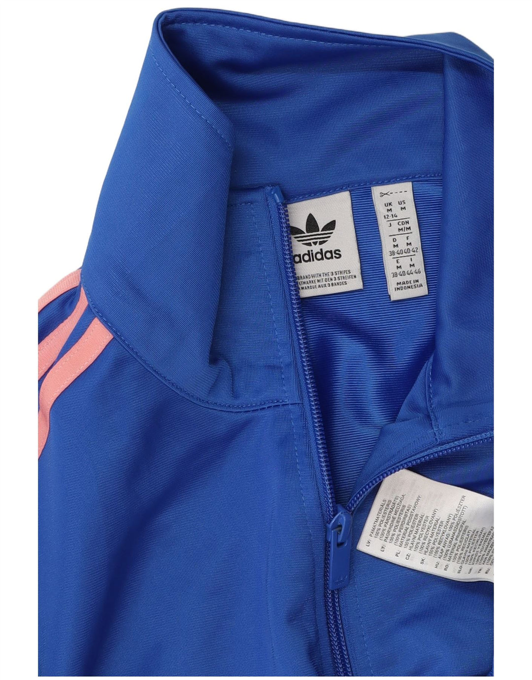 Damska bluza dresowa Adidas UK 12/14 Średni niebieski poliester