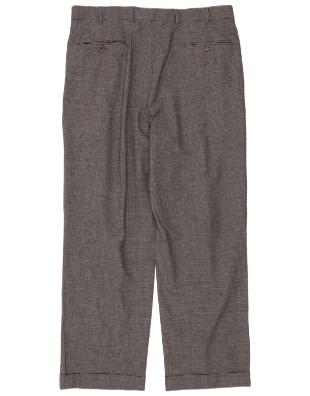 BROOKS BROTHERS Męskie 346 Dwuczęściowy garnitur zapinany na 2 guziki UK 42 XL W34 L29 Szara wełna