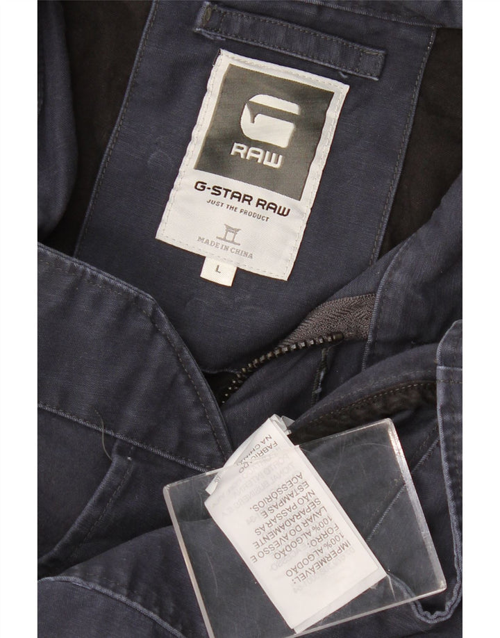 Damska kurtka użytkowa G-STAR UK 16, duża, granatowa, bawełniana