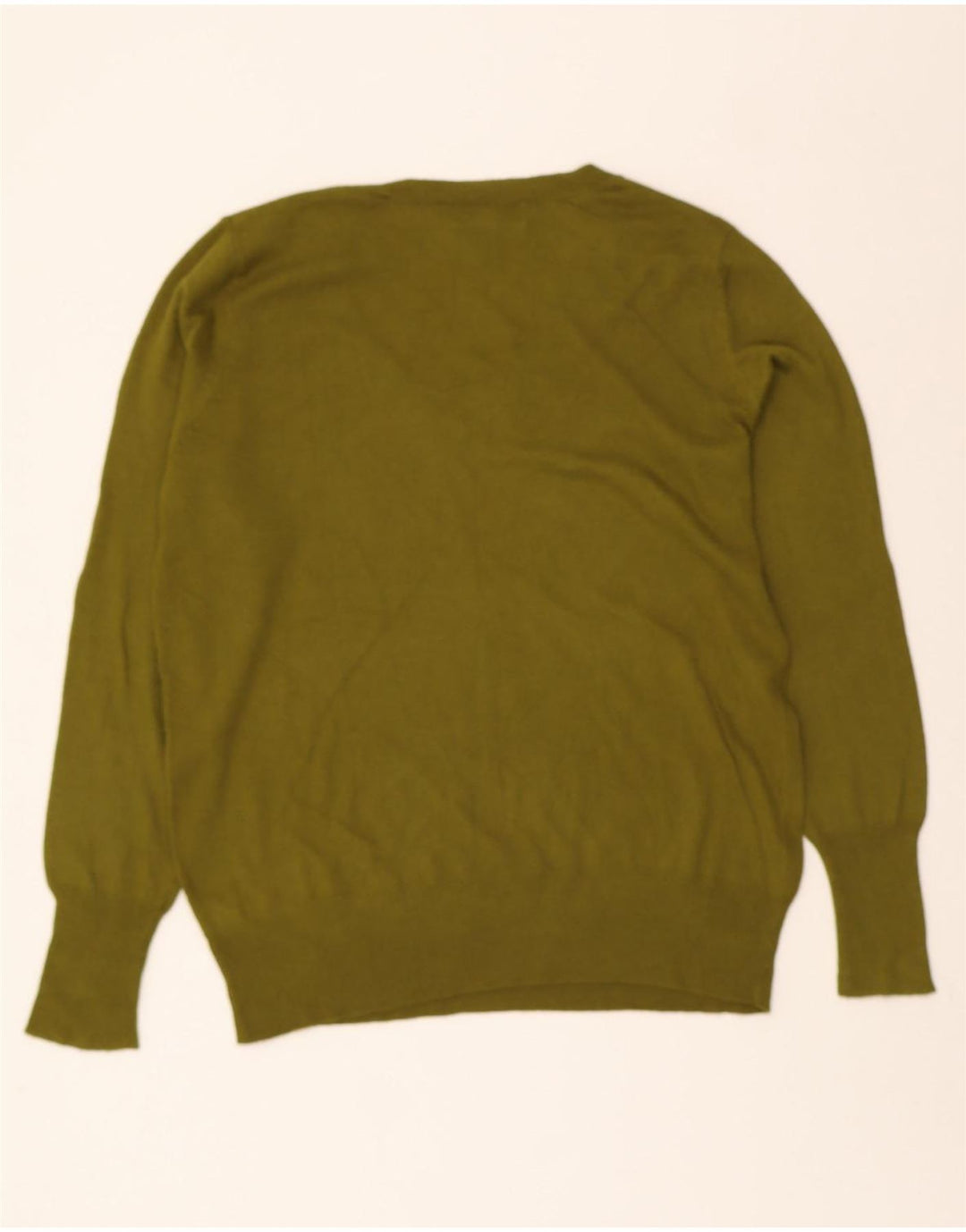 MOSSIMO Mens V-Neck Jumper Sweater Medium Khaki Nylon Vintage Mossimo and Second-Hand Mossimo from Messina Hembry 