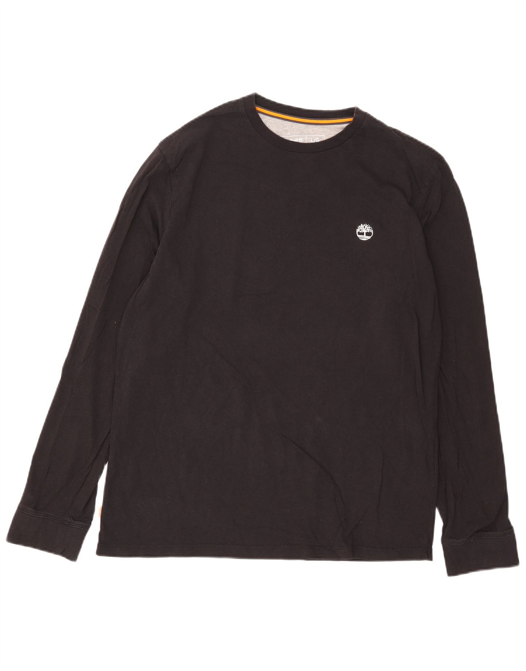 Męski top slim fit Timberland z długim rękawem, duży, czarny, bawełniany