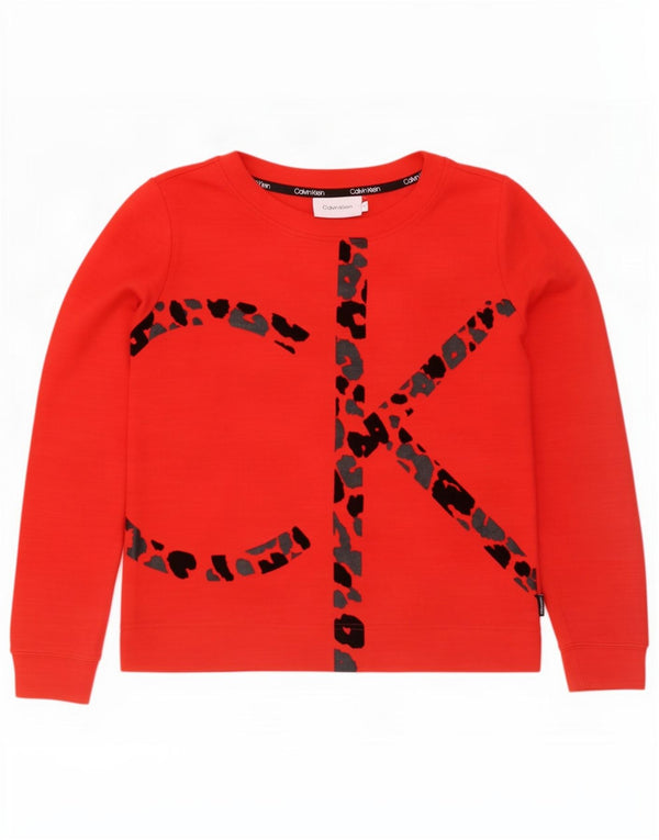 Damska bluza oversize Calvin Klein Graphic UK 10 Small Red