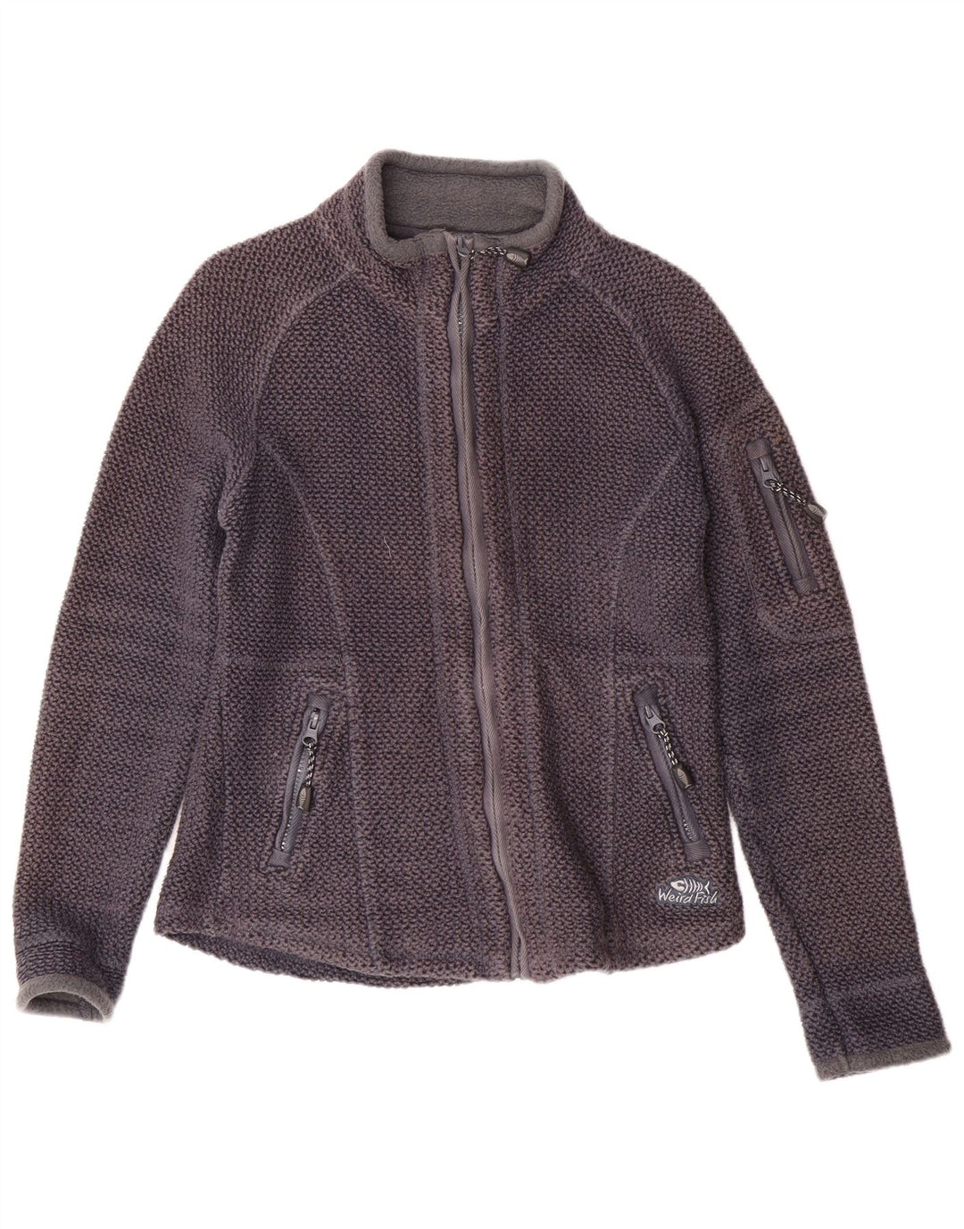 Damska kurtka dresowa WEIRD FISH UK 10, mała, granatowa, bawełniana