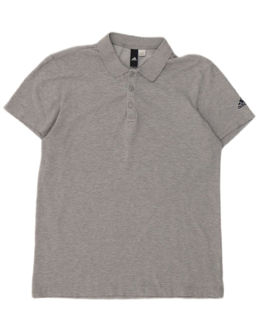 Męska koszulka polo Adidas, średnia, szara, nakrapiana