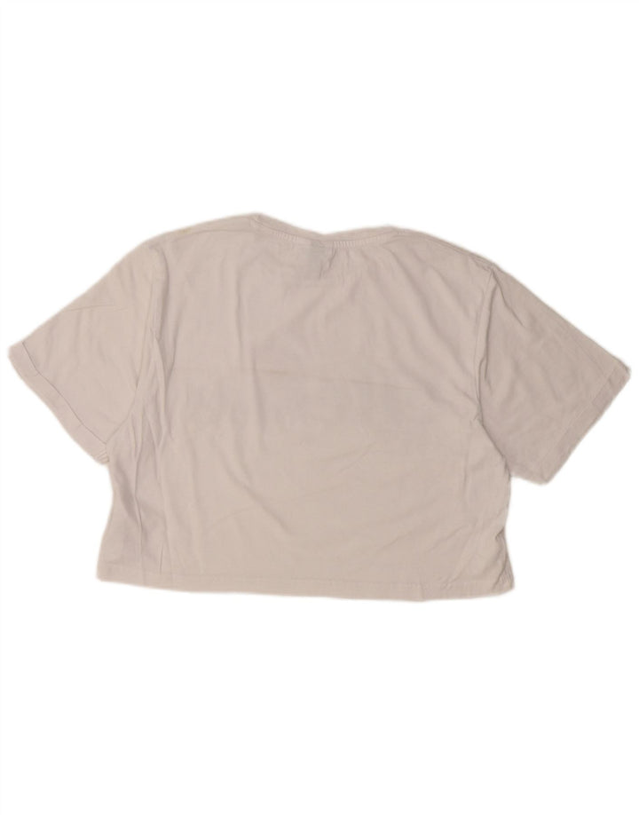 Damska koszulka z krótkim rękawem ELLESSE z grafiką Top UK 10, mała, biała, bawełniana