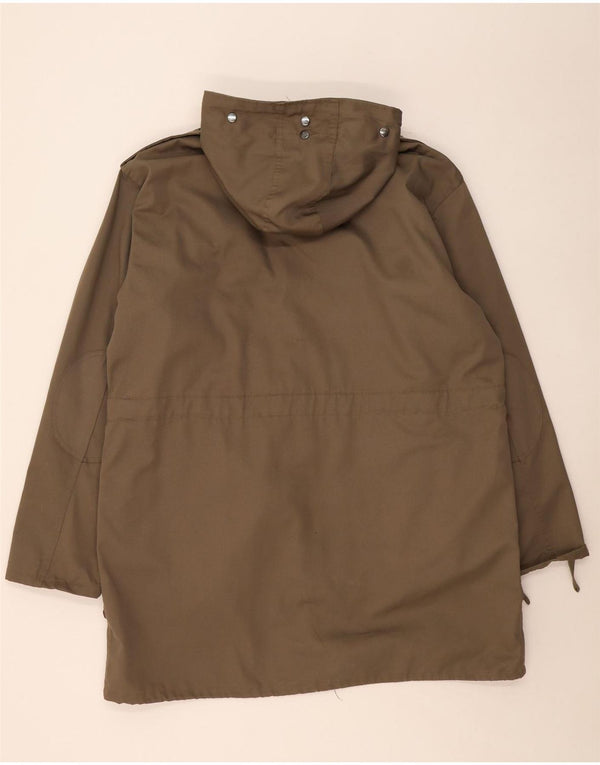 Męska kurtka wojskowa parka z kapturem VINTAGE IT 54 2XL Khaki, bawełna