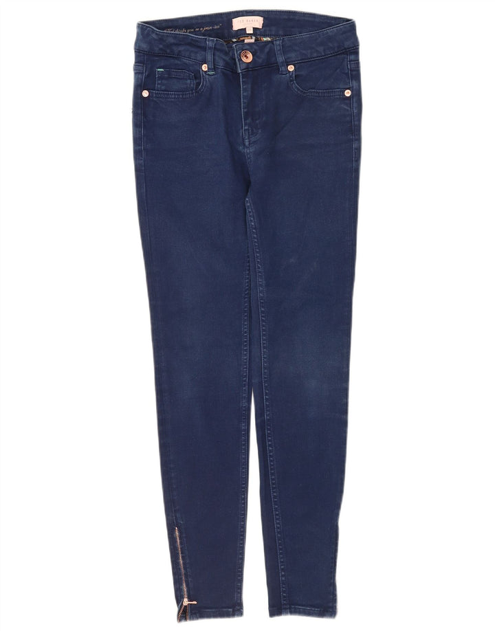 Damskie jeansy skinny Ted Baker W26 L26 Granatowe, bawełniane