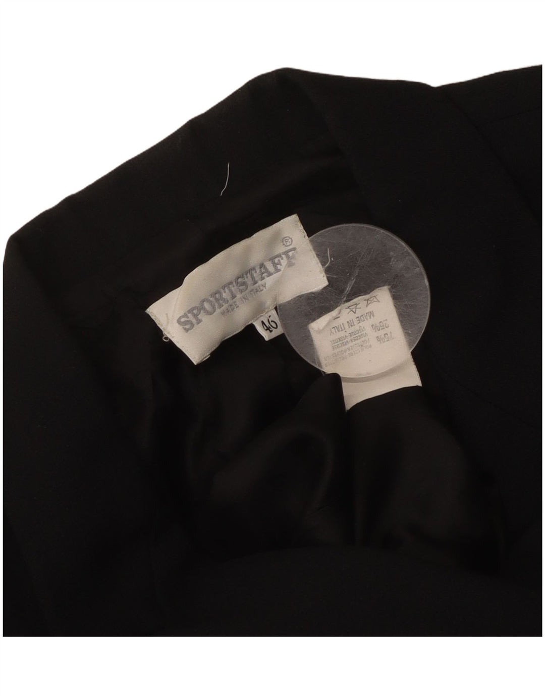 Damska marynarka dwurzędowa SPORTSTAFF IT 46, duża czarna