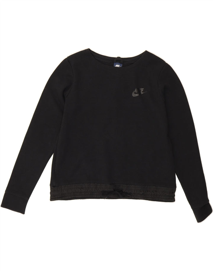 NIKE Womens Sweatshirt Jumper UK 16 Large Black Vintage Nike and Second-Hand Nike from Messina Hembry 