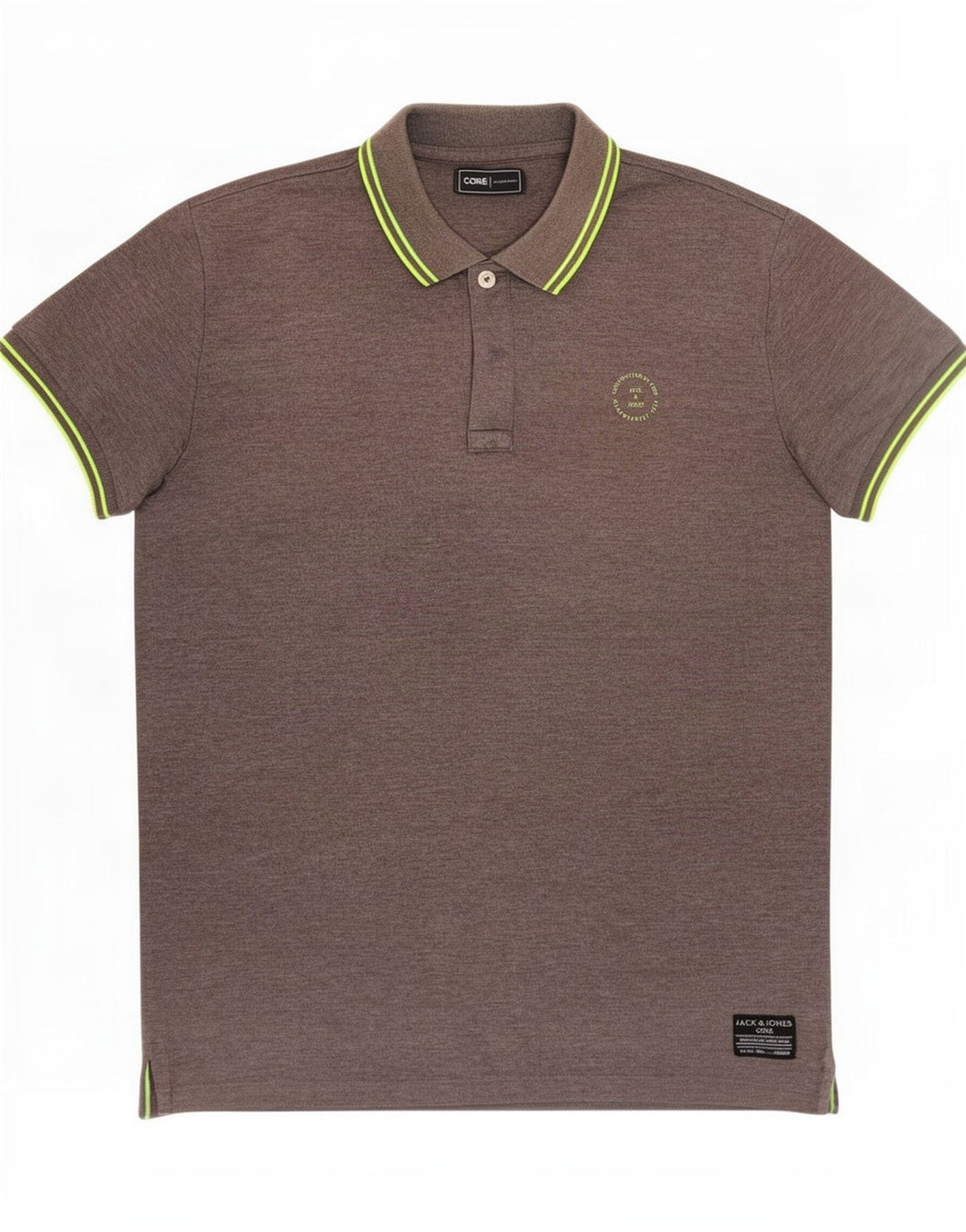 Męska koszulka polo Jack & Jones, średnioszary, poliester
