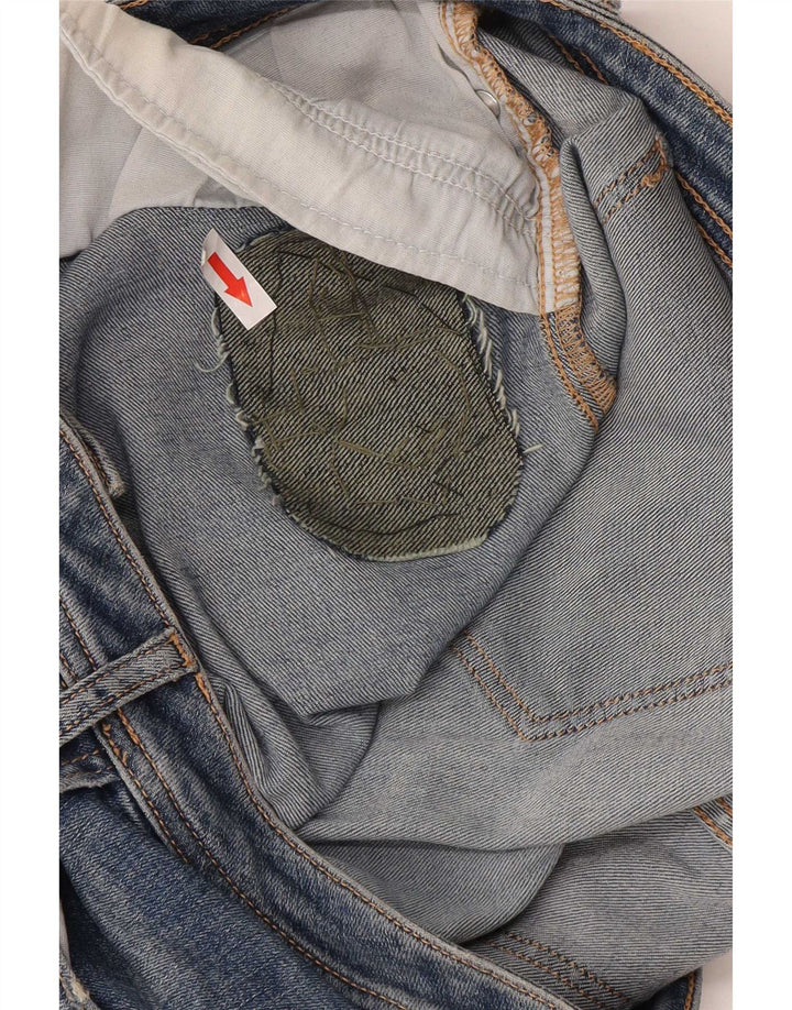 Damskie jeansy Zara w trudnej sytuacji, EU 42, duże, W32, L26, niebieskie