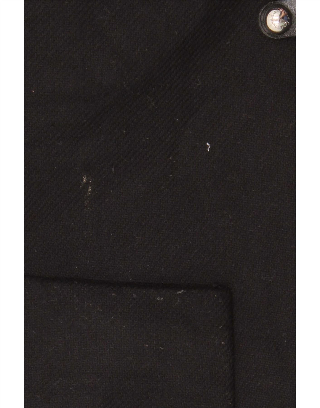 Damski płaszcz oversize z kapturem Zara UK 10, mała czarna wełna