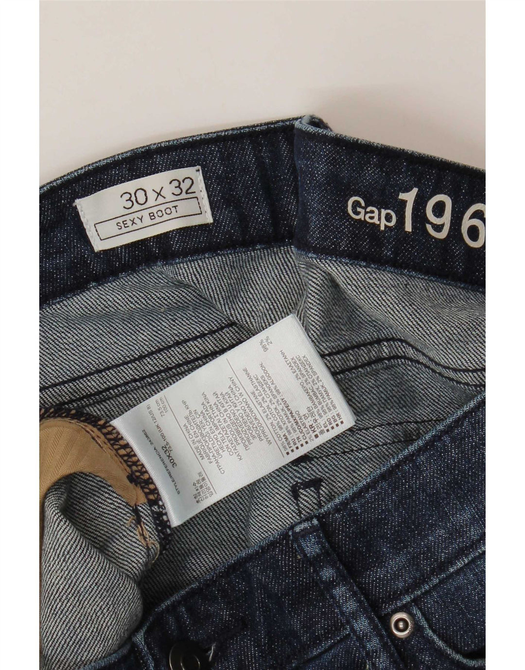 Damskie jeansy Bootcut Gap W30 L32 Niebieskie, bawełniane