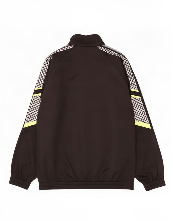 Męska kurtka dresowa Diadora UK 46 2XL Czarny poliester z blokami kolorów