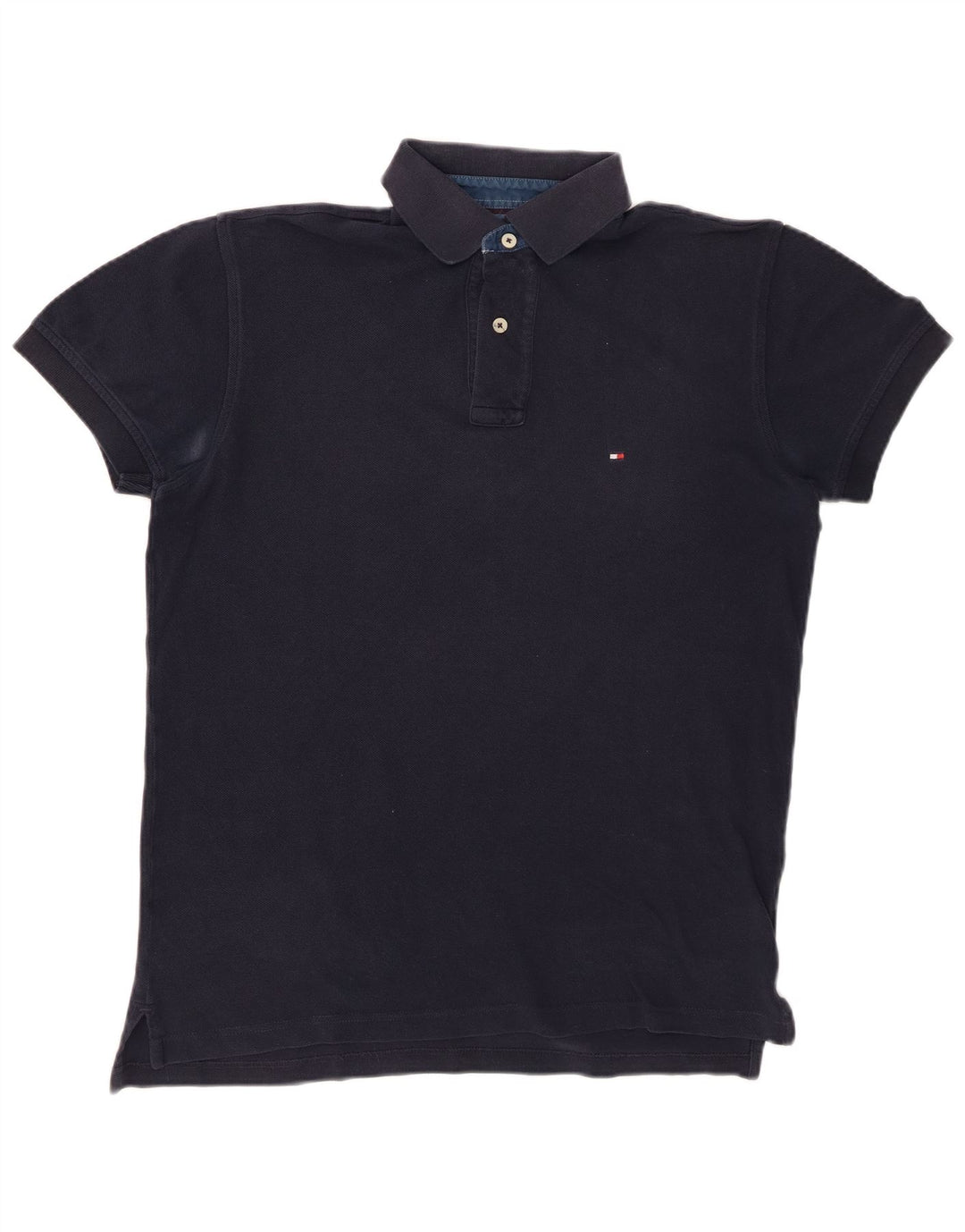 Męska koszulka polo TOMMY HILFIGER, mała, granatowa, bawełniana