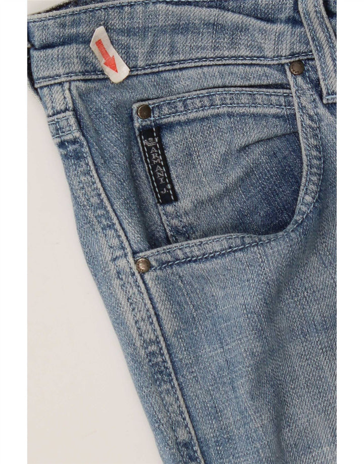 Damskie jeansy Bootcut Armani W30 L29 Niebieskie bawełniane