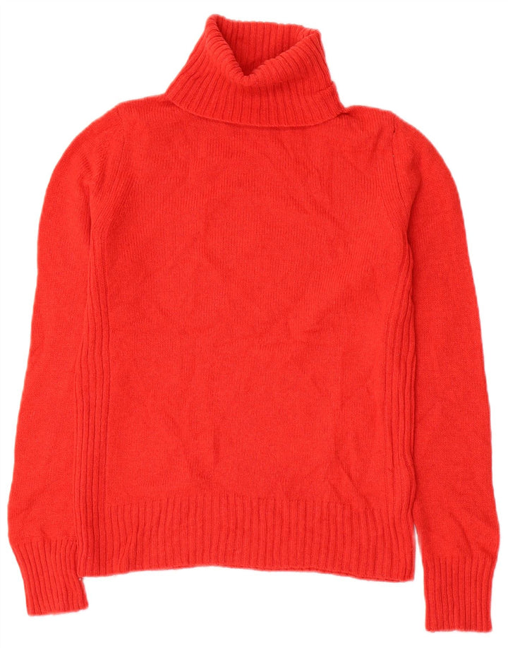 Marks & Spencer Damski sweter z golfem UK 6 XS, czerwona wełna