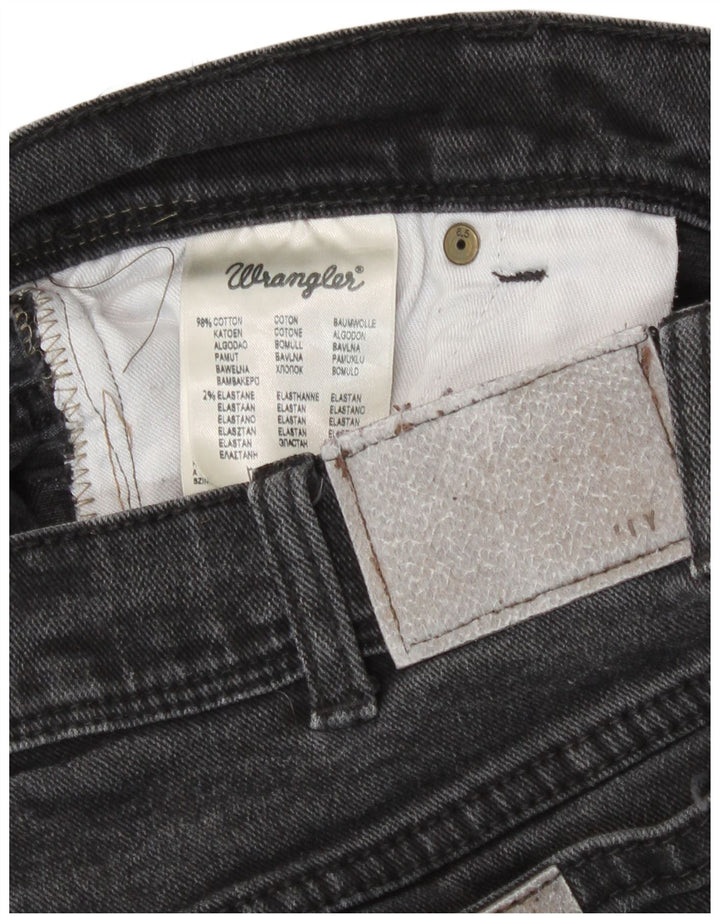 Męskie jeansy Wrangler o prostym kroju W36 L32, szara bawełna