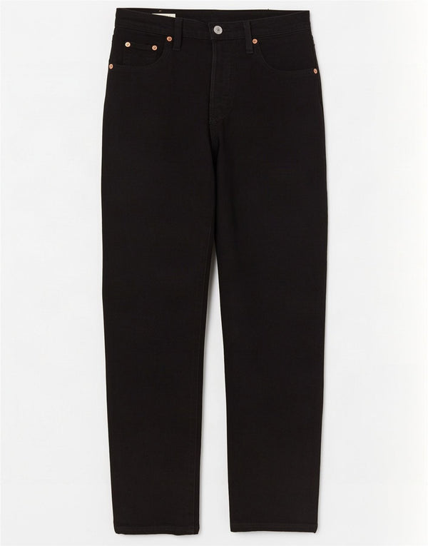 Damskie dżinsy Levi's 501 Straight W25 L30 Czarna bawełna