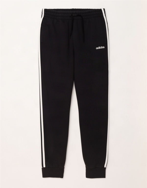 Damskie spodnie dresowe Adidas Joggers UK 12/14 Średnia czarna bawełna