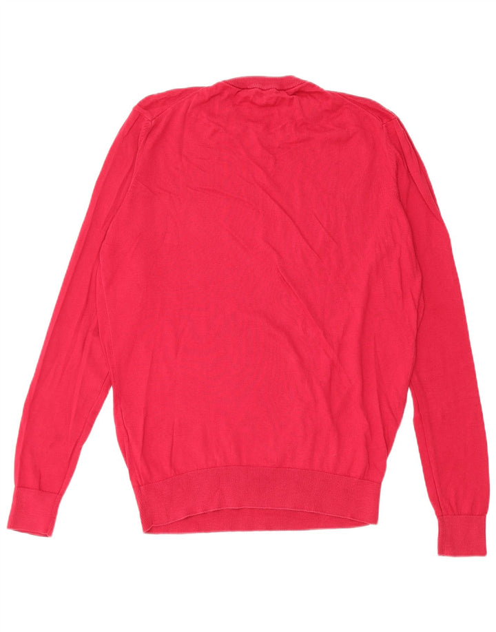 Męski sweter z okrągłym dekoltem Roberto Cavalli, mały czerwony