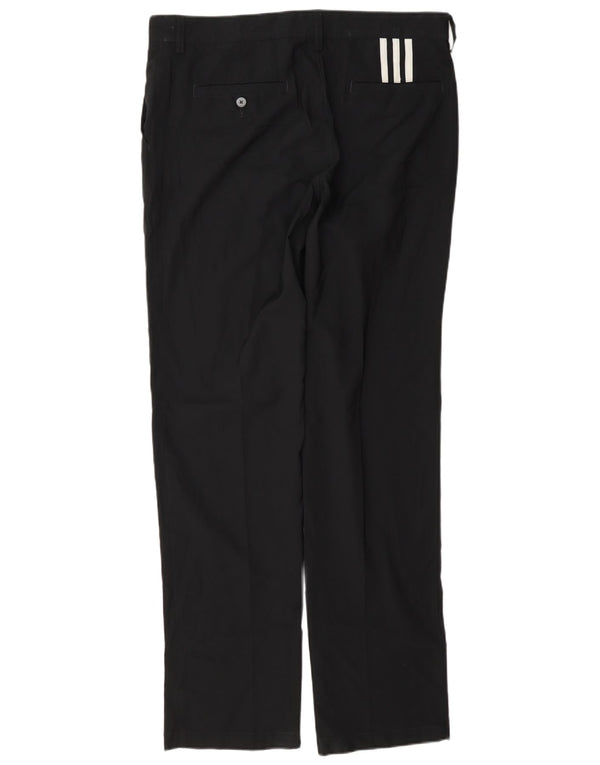 Adidas Męskie Climalite Straight Chino Spodnie W34 L34 Czarny Poliester