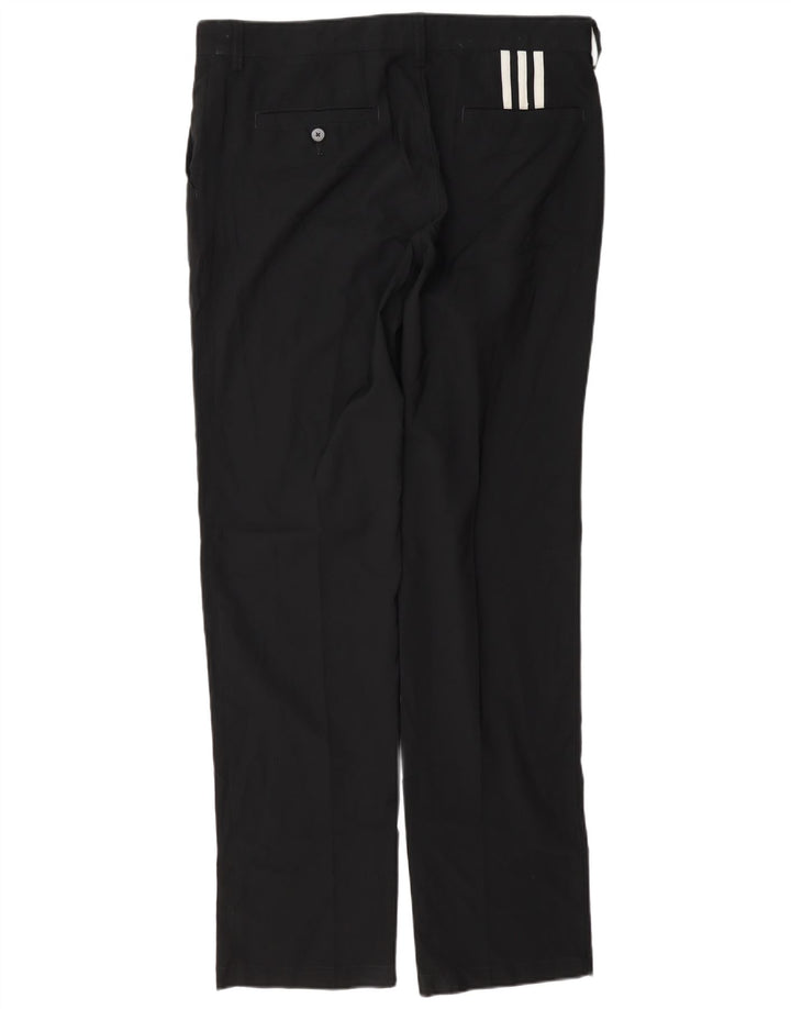 Adidas Męskie Climalite Straight Chino Spodnie W34 L34 Czarny Poliester