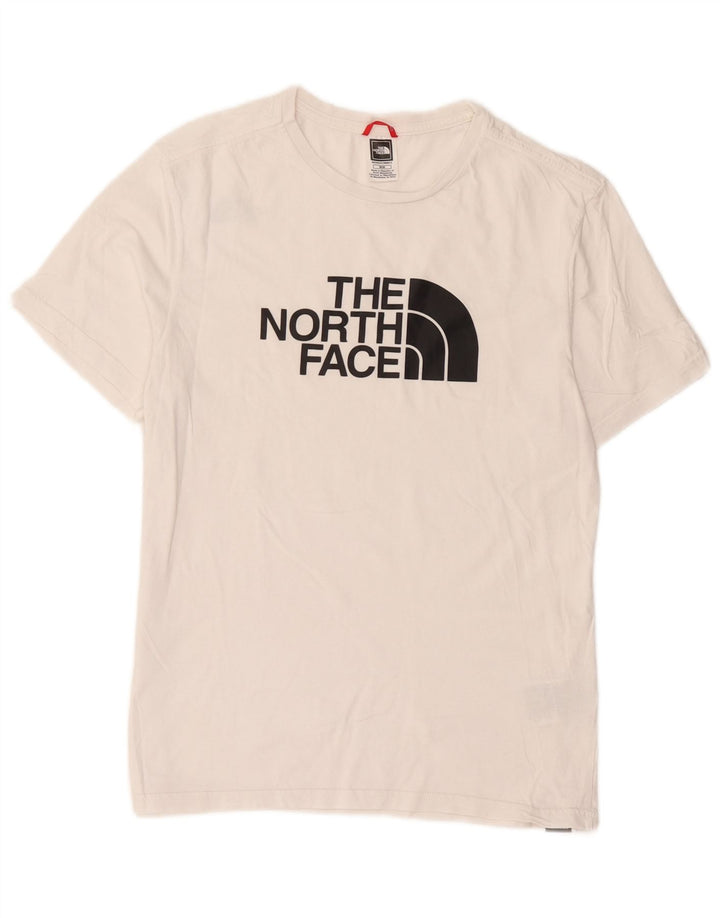 Męski T-shirt z grafiką The North Face, średni biały, bawełniany