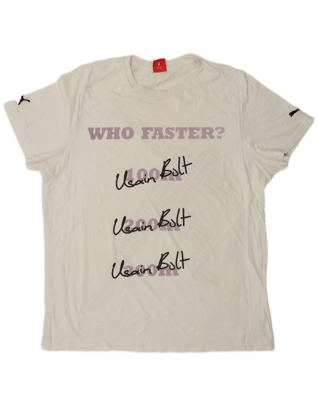 Męski T-shirt z grafiką PUMA, XL, biały