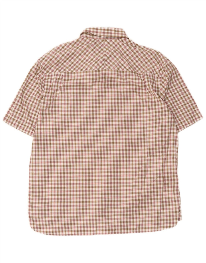 Męska koszula z krótkim rękawem Fred Perry XL w wielobarwną kratkę