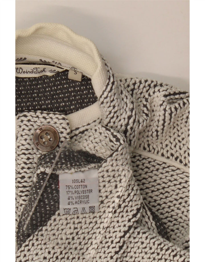 Damska bluza z kapturem Weird Fish, zapinana na guziki, UK 10, mała, szara bawełna