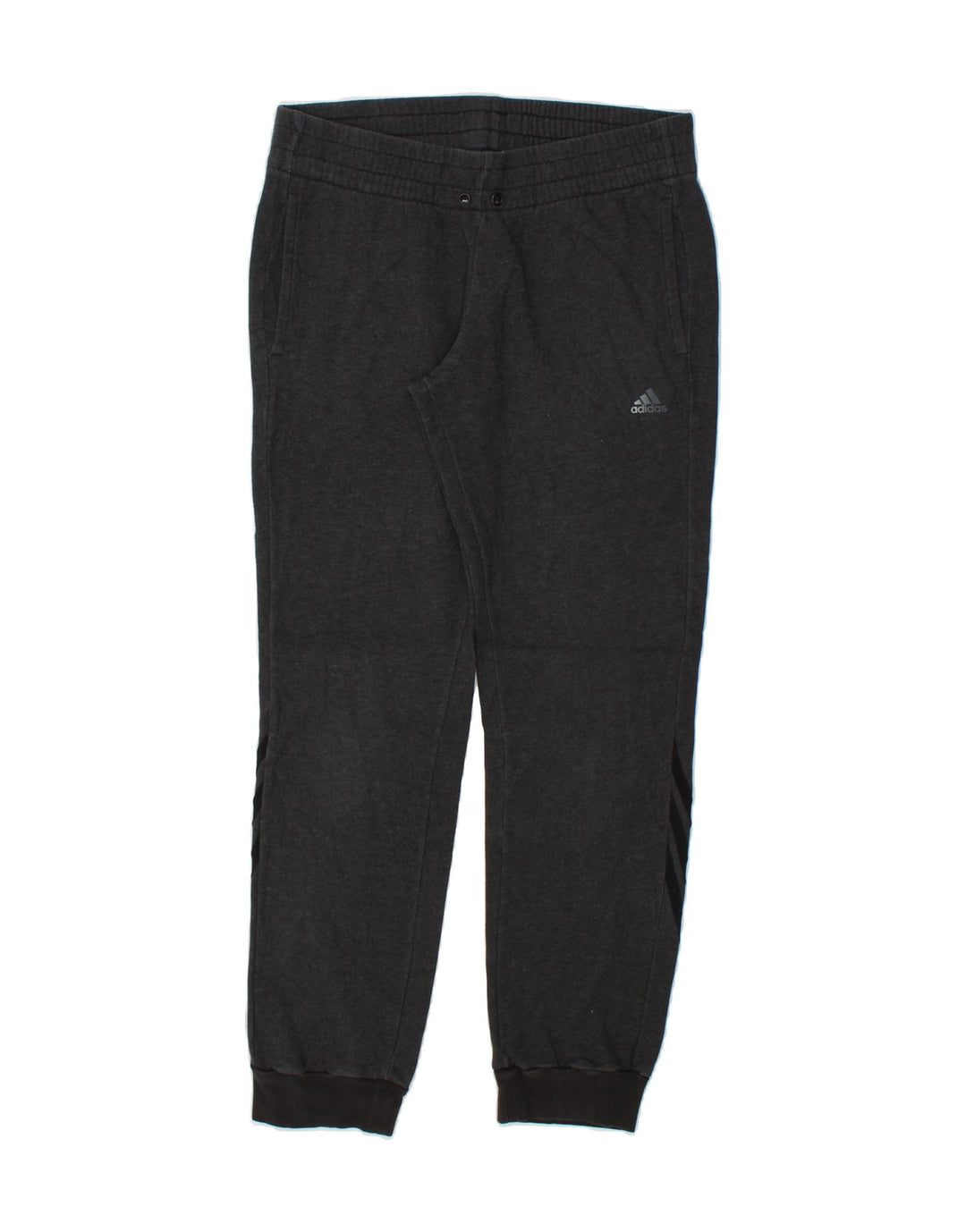 ADIDAS Womens Tracksuit Trousers Joggers UK 12 Medium  Grey Vintage Adidas and Second-Hand Adidas from Messina Hembry 