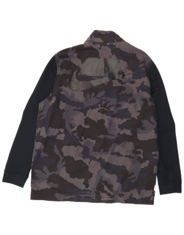 Męska kurtka Nike Graphic Utility UK 42 XL, granatowa, bawełniana w kamuflażu