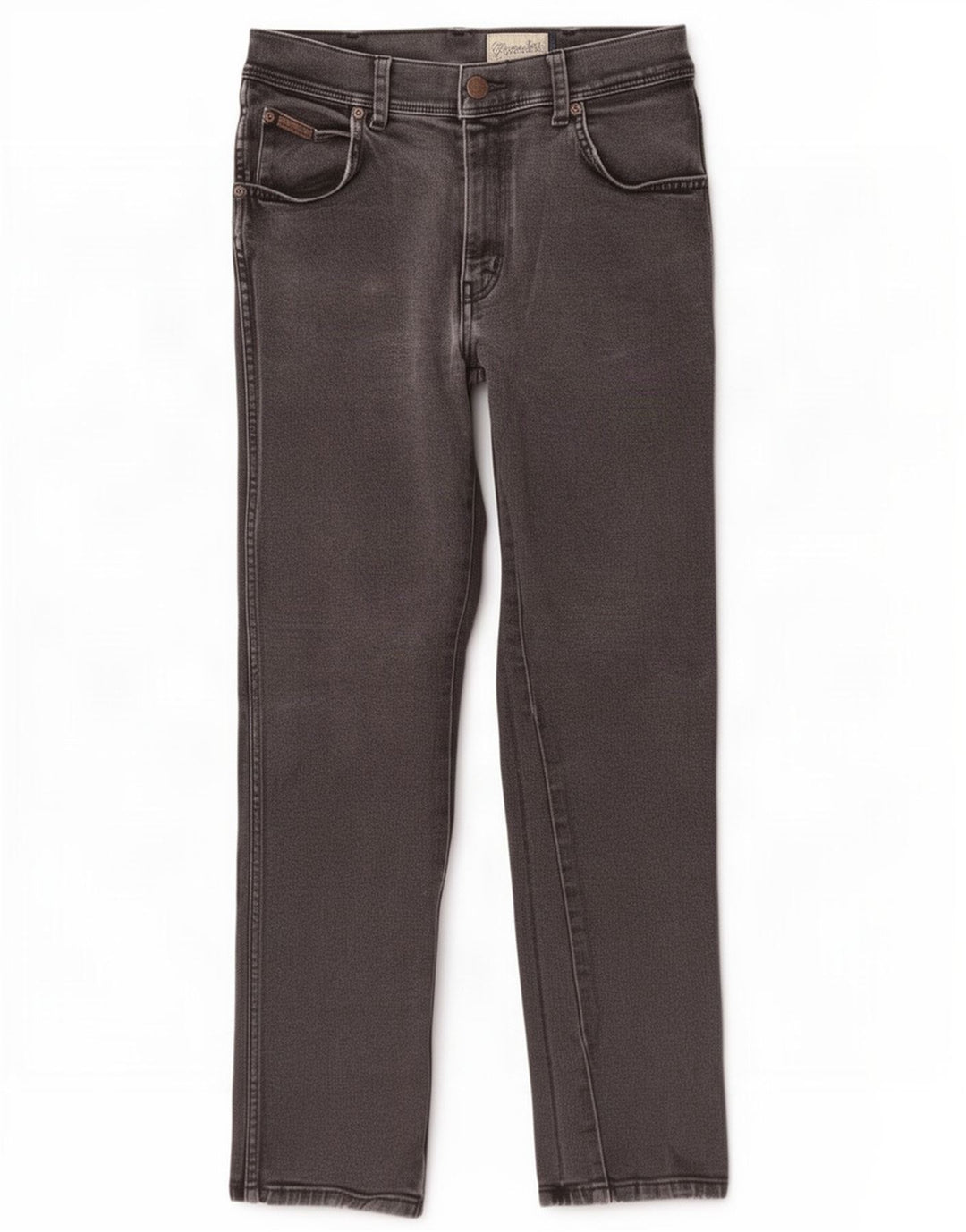 Męskie jeansy Wrangler Texas Stretch Straight W32 L30 Szara bawełna