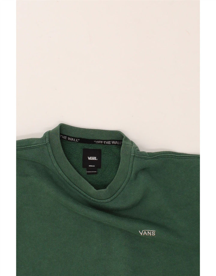 Męski sweter VANS, średniej wielkości, zielony, bawełniany