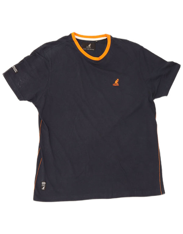 T-shirt męski Kangol Top XL, granatowy, bawełniany