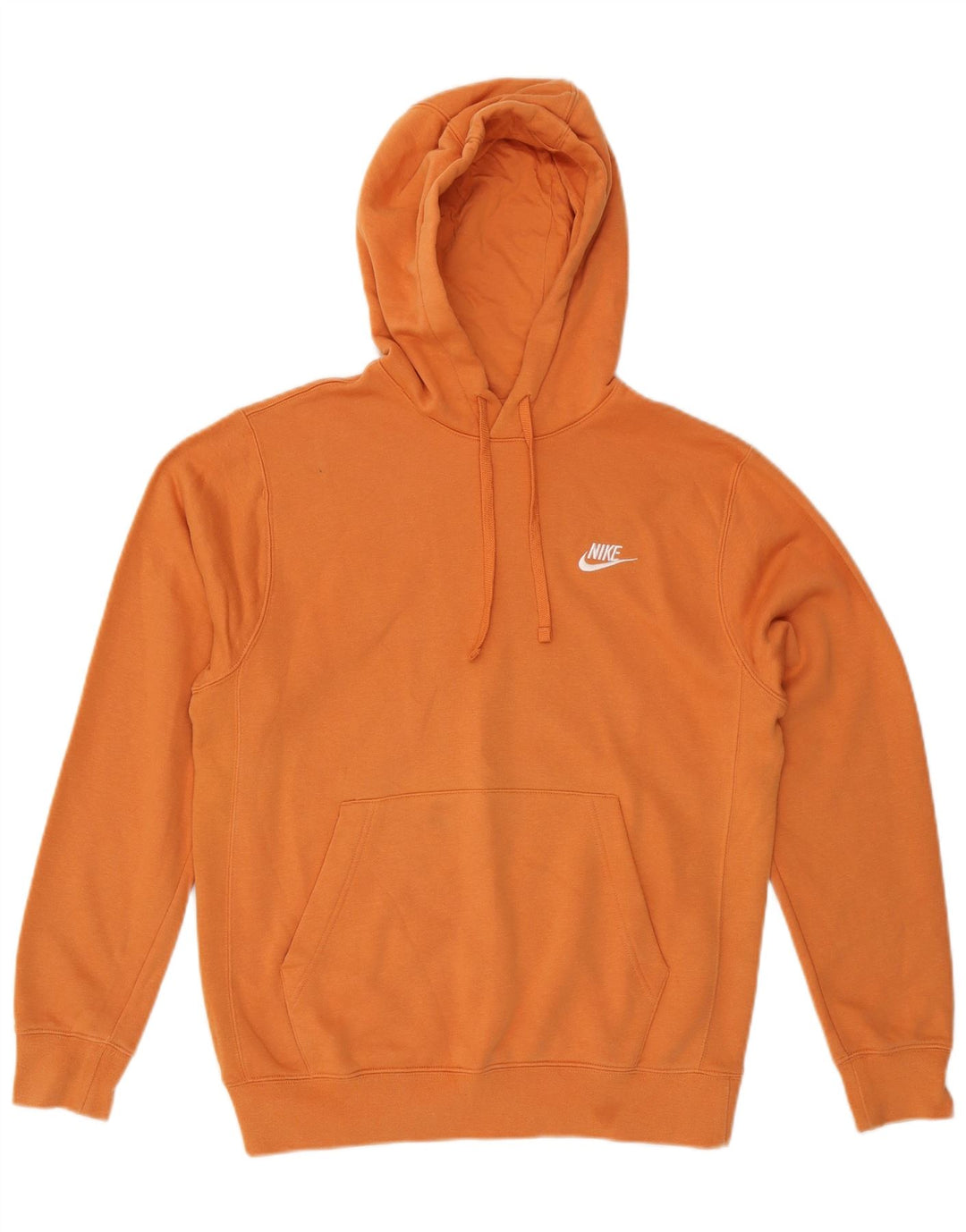 Męski sweter z kapturem NIKE, mały, pomarańczowy, bawełniany