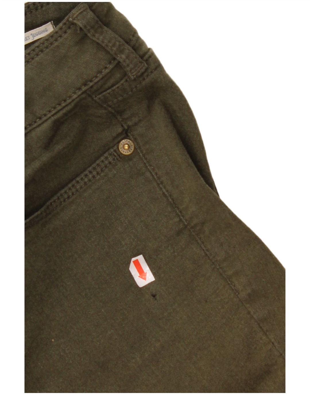 Damskie jeansy Jeggings FAT FACE UK 10 Small W28 L28 Zielona bawełna