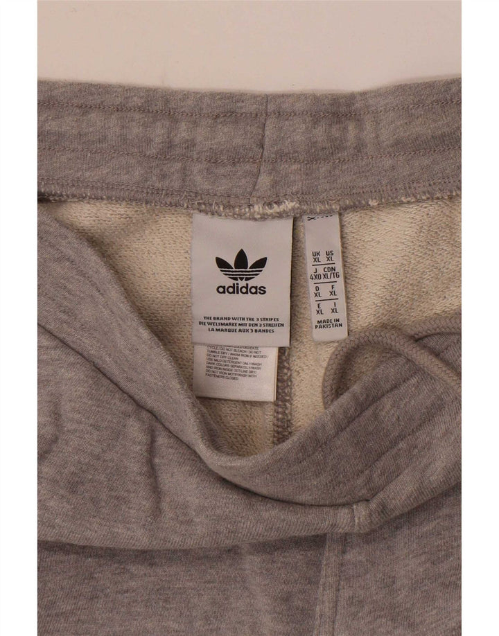 Męskie spodenki sportowe Adidas XL, szare, bawełniane