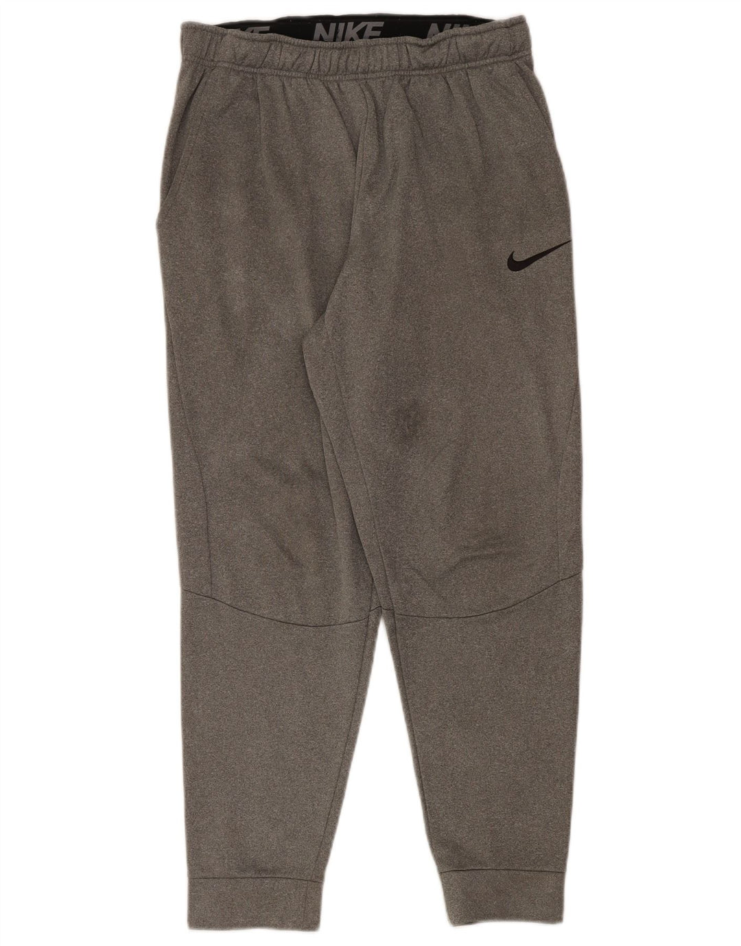 Męskie spodnie dresowe Nike Dri Fit Joggery w kolorze średnioszarym, z poliestru w cętki