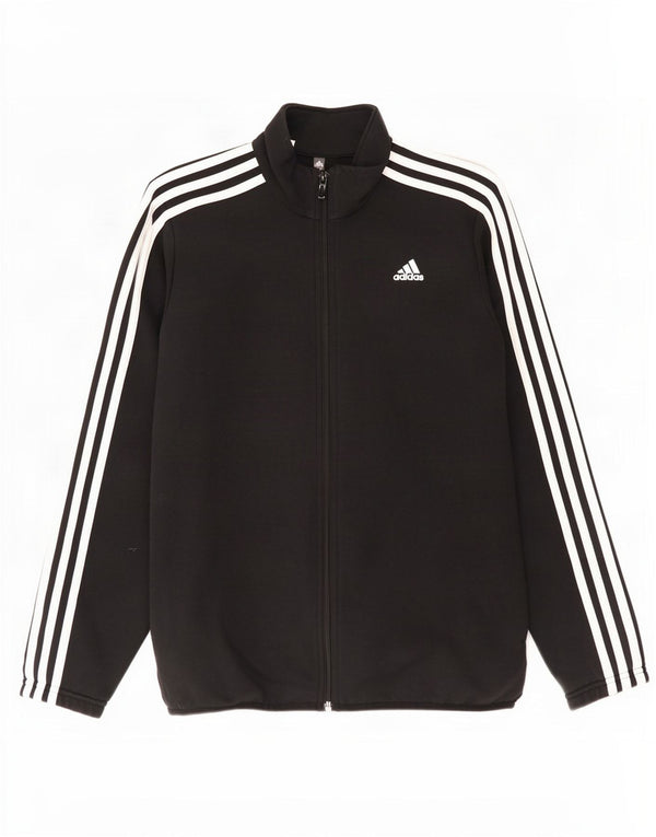 Adidas Chłopięca Dresowa Topowa Kurtka 13-14 Lat Czarna Bawełniana