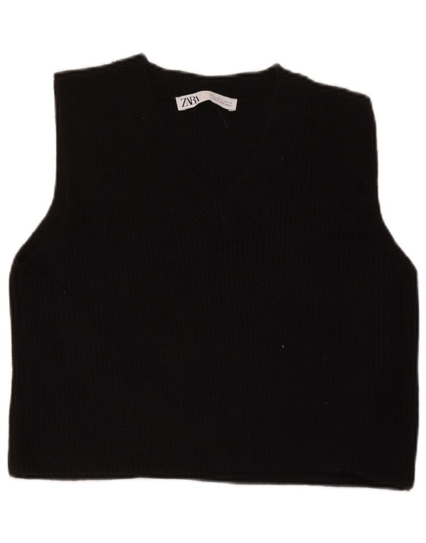 Damski podkoszulek Zara Crop Vest UK 10 Small Black
