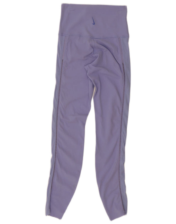 Damskie legginsy Nike Dri Fit UK 4 XS Fioletowy nylon
