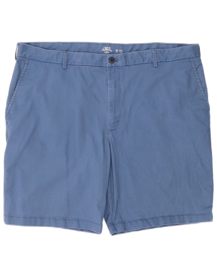 Męskie spodenki chino ze stretchem IZOD W42 2XL niebieska bawełna