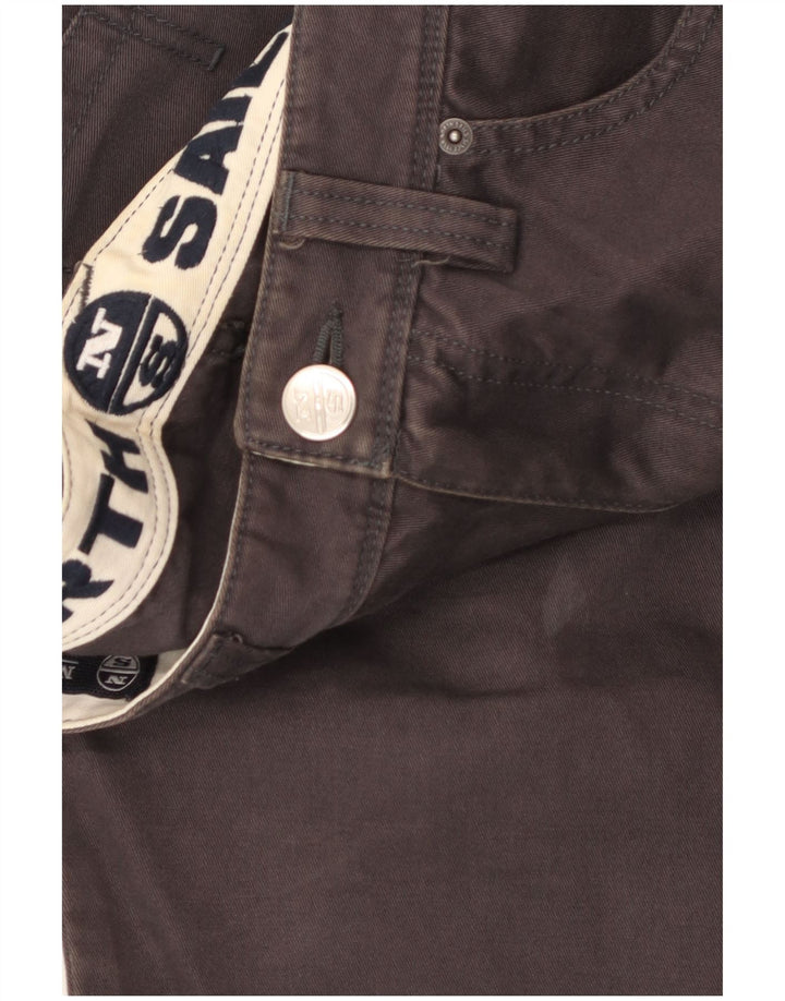 Męskie proste spodnie codzienne NORTH SAILS W32 L34 Szara bawełna