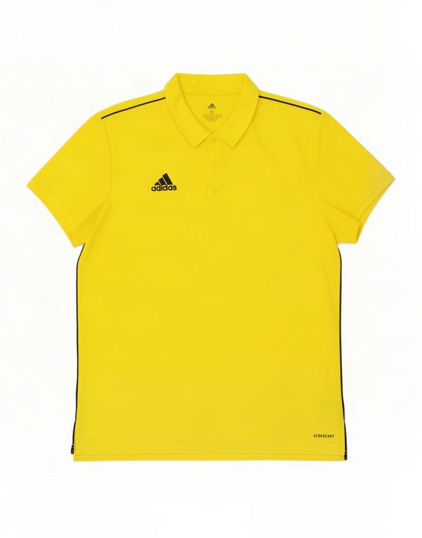 Męska koszulka polo Adidas Aeroready XL, żółta, poliestrowa
