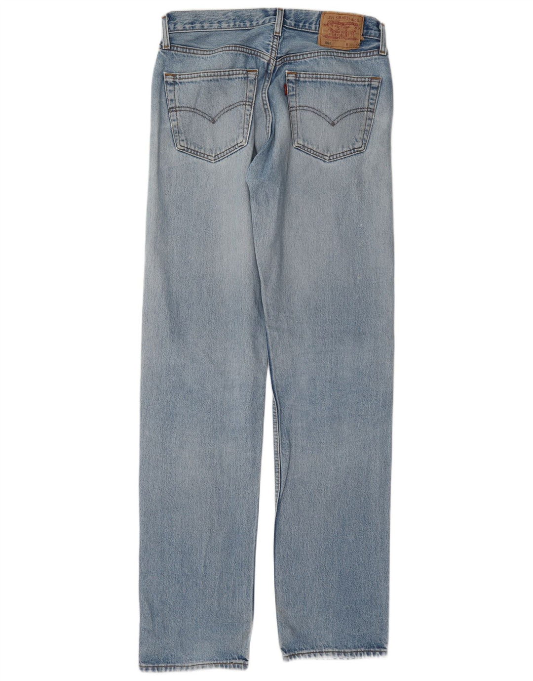 Męskie jeansy Levi's 501 Straight W33 L36 Niebieskie bawełniane