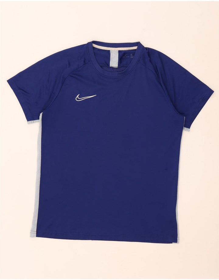 Męski T-shirt Nike Dri Fit, duży, niebieski, poliestrowy blok kolorów