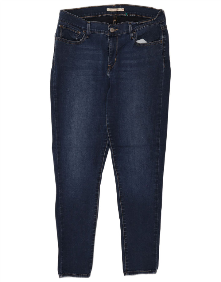 Damskie jeansy Levi's 710 Super Skinny W32 L30 Granatowa bawełna