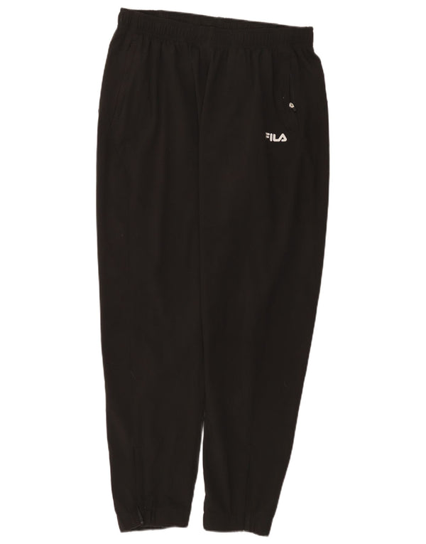 Damskie spodnie dresowe Fila Joggers UK 16, duże, czarne, poliestrowe